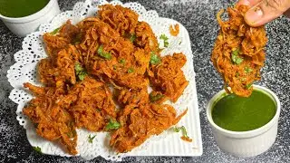 Best Crispy Onion Pakoda | Easy to make Onion Bhajiya | Ramadan Special Veg Snack Recipe