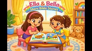 Ella and Bella Share Bible Stories | Ruth & Elisha | Kids Bible Story Time 🌈📖