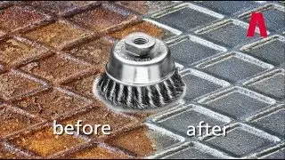 #3 Lessmann | Tutorial | Knotted Cup Brush | Removal of rust | Removal of dirt
