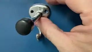 Install a door hook into metal door