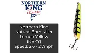 REVIEW: Northern King NBKY Fishing Spoon, Underwater Speed Test 2.6 - 2.7mph