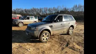 Range Rover Sport off roading at Slindon 4x4