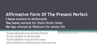 How To Use The Present Perfect Tense With Exercises [With Subtitles In Portuguese]