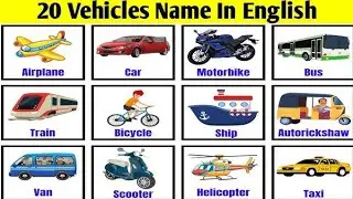 Vehicle Names  | Learn vehicles names for kids Mode of transport @Sunshinekidfun 
