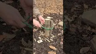 Easier way to split wood 🪓 🪵