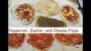 Zaatar, Pepperoni, Sesame seeds and Cheese Pizza / Recipe278CFF/ cffrecipes