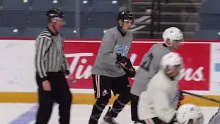 2022 NHL Draft Prospect Brice Cooke at the Niagara IceDogs Training Camp