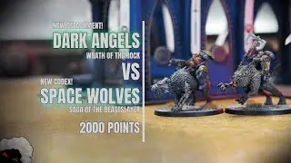 Dark Angels vs Space Wolves - Warhammer 40000 Battle Report ITA
