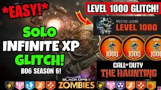 *BROKEN!* SOLO UNLIMITED XP GLITCH Liberty Falls! EASY Gobblegums + LEVEL 1000 XP BO6 Zombies Glitch