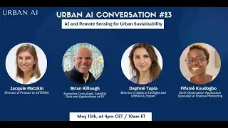 Urban AI Conversation #23 - AI and Remote Sensing for Urban Sustainability