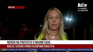 Stigla policija, demonstranti se povlače - napeta situacija u Novom Sadu - Blic TV