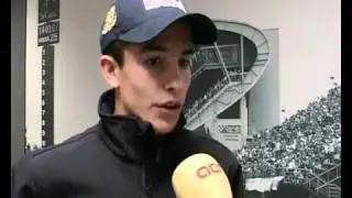 Marc Marquez, 125cc motorcycling world champion, explains sports practice in Catalonia