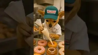 This Dog Couldn&rsquo;t Resist the Donuts 🍩😹 #cumbia #baile