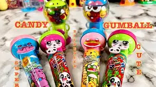 5 Minutes Satisfying Unboxing Supercute Gumball Machine & Candy Dispenser(No Music)#asmr #toys