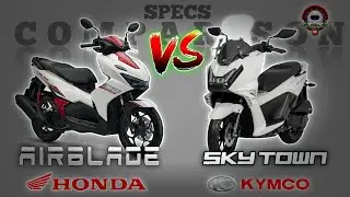 HONDA AIRBLADE 160 vs KYMCO SKY TOWN 150 SPECS COMPARISON
