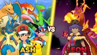 I Battled Leon With Ash's Ace Pokemon!🔥| Ash Vs Leon Battle| PokeUltra D #pokemon #pokemonbattle