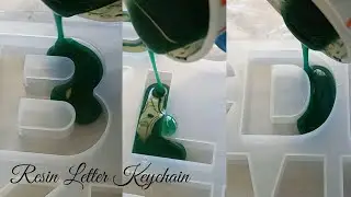 EYE MAKEUP IN RESIN II ALPHABET RESIN LETTER KEYCHAIN II RESIN CRAFTS II DIY RESIN II STEP BY STEP I