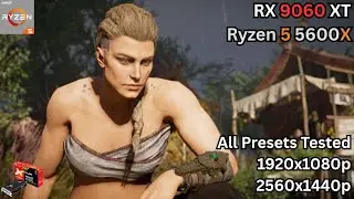 Assassin's Creed Valhalla | RX 9060 XT 16GB | RYZEN 5 5600X | All Presets Tested at 1440p & 1080p