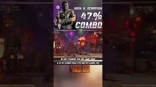 47% Rain & Scorpion combo combination guide#mk1 #combos #nemo #rain #scorpion