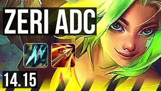 ZERI & Lulu vs JINX & Thresh (ADC) | Rank 3 Zeri, Rank 6, 65% winrate, 7/2/8 | VN Challenger | 14.15