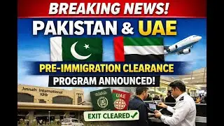 Breaking News: Pakistan & UAE Announce Pre-Immigration Clearance Program for Travelers - Jan 2026
