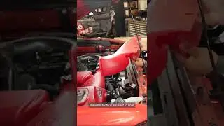 3rd Gen Tacoma Cold Air Intake & Huge Air Scoop in RED #tacoma #toyotatacoma #trd #red