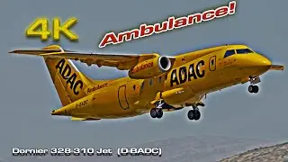Dornier 328-310 Jet  (D-BADC) Ambulance!