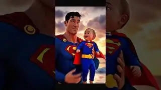 Superman Becomes a Dad 😱 | Little Superman Saves the Day #shorts  #superman #superhero