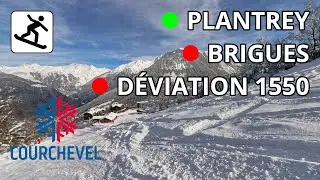 Snowboarding Les Trois Vall&eacute;es, Courchevel - Le Praz to Tovets - Plantrey, Brigues, D&eacute;viation 1550