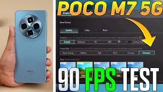 POCO M7 5G PUBG 60 FPS TEST | POCO M5 5G BGMI TEST 60 FPS | SD 4 GEN 2 PROCESSOR ☠️ ☠️