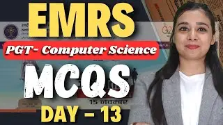 EMRS RECRUITMENT 2023 | PGT - Computer Science |🔴 MCQs SET 13 #EMRS #computerscience #kvs #awes