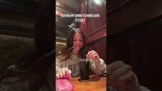 Girl uses diet detector strips to determine if her drink is diet or not! #shorts