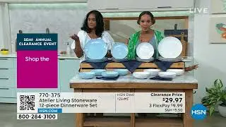 Atelier Living Stoneware 12piece Dinnerware Set