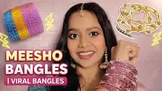 Meesho Bangles Haul | Viral Glass Bangles, #meesho #bangles #trending #explore 