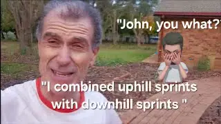 Run training: combining uphill running with sprinting downhill