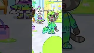 Who's getting slimified first? 💚🎁 #TalkingTomFriendsWorld #SlimySurprise