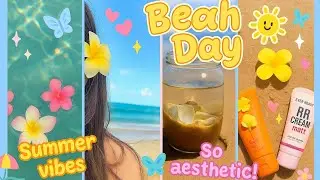 فلوق البحر أول عومة ل 2025🫧🌞🌊🐬:beach vlog with me