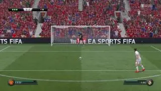 FIFA 17 penalty shoot outs Manchester united v Real Madrid