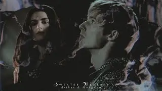 Arthur & Morgana | sweater weather (au)