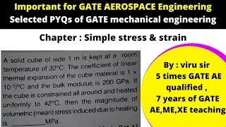 Aircraft structure GATE AEROSPACE ENGINEERING | selected Questions from GATE mechanical | hindi