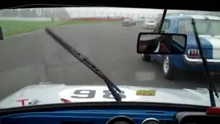 hillman imp Silverstone finals on board with the hillmanator 1of2