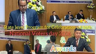 State Level Program for Celebration of 16th National Voters day 2026 & Award