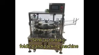 1 Operator, 3x Efficiency: Semi-Auto Folding & Packing Machine for Cosmetic/Pharma Industries