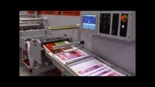 UCE500 Inline sheeter, flexo varnish, lamination and cold foil printing