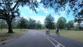 Cycling at Audubon Park, New Orleans
