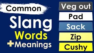 Daily use Common Slang words in English, 2021 Essential Slang words with meanings,English Vocabulary