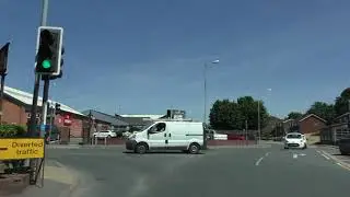 Driving On St Martin's Gate, George Street, Tallow Hill & Newtown Road, Worcester, England