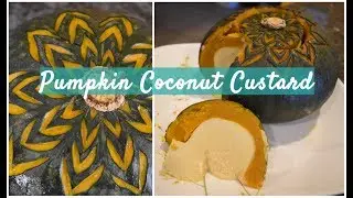 Pumpkin Coconut Custard Dessert | Sankhya Lapov | បង្អែមសង់ខ្យារល្ពៅ