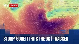Track Storm Goretti as it continues to hit the UK after overnight havoc