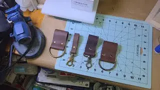 All About Ben #5 leather crafting Belt loop key chain and D key ring